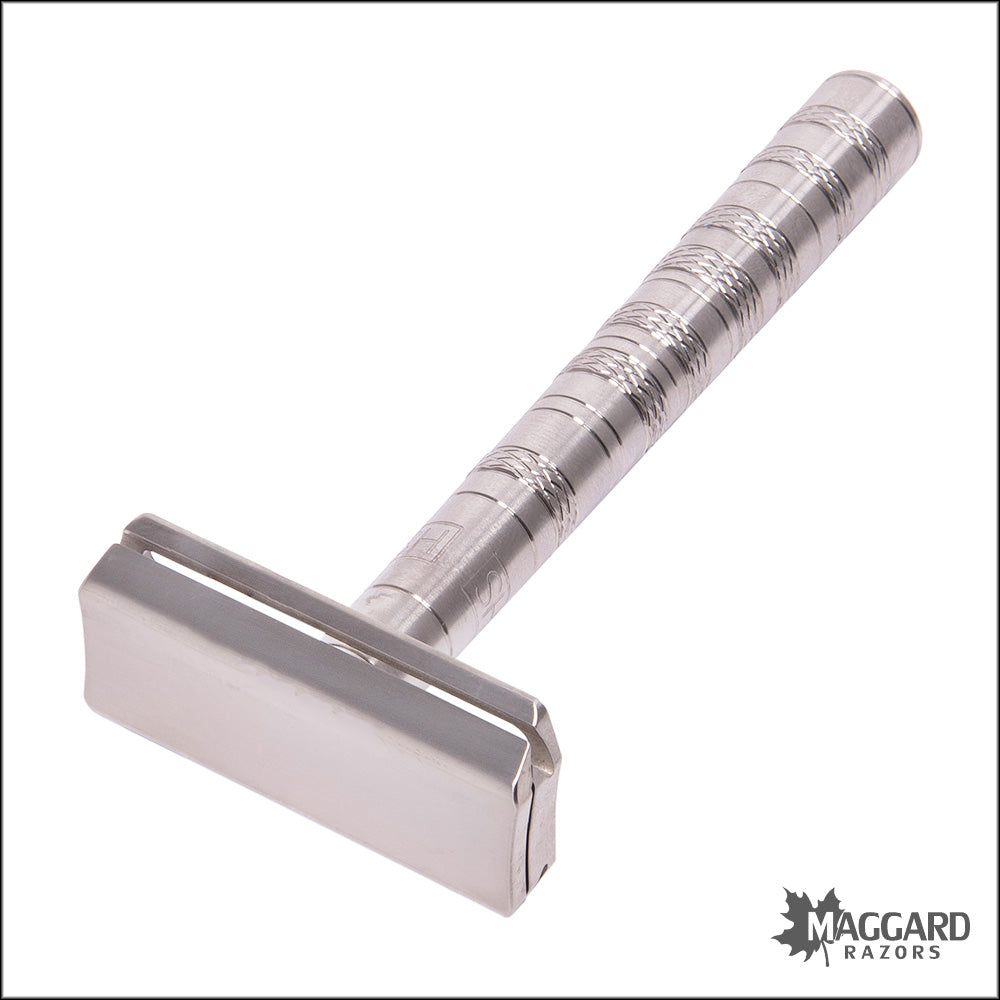 Henson Shaving Ti22 Titanium Machined DE Safety Razor, Aggressive