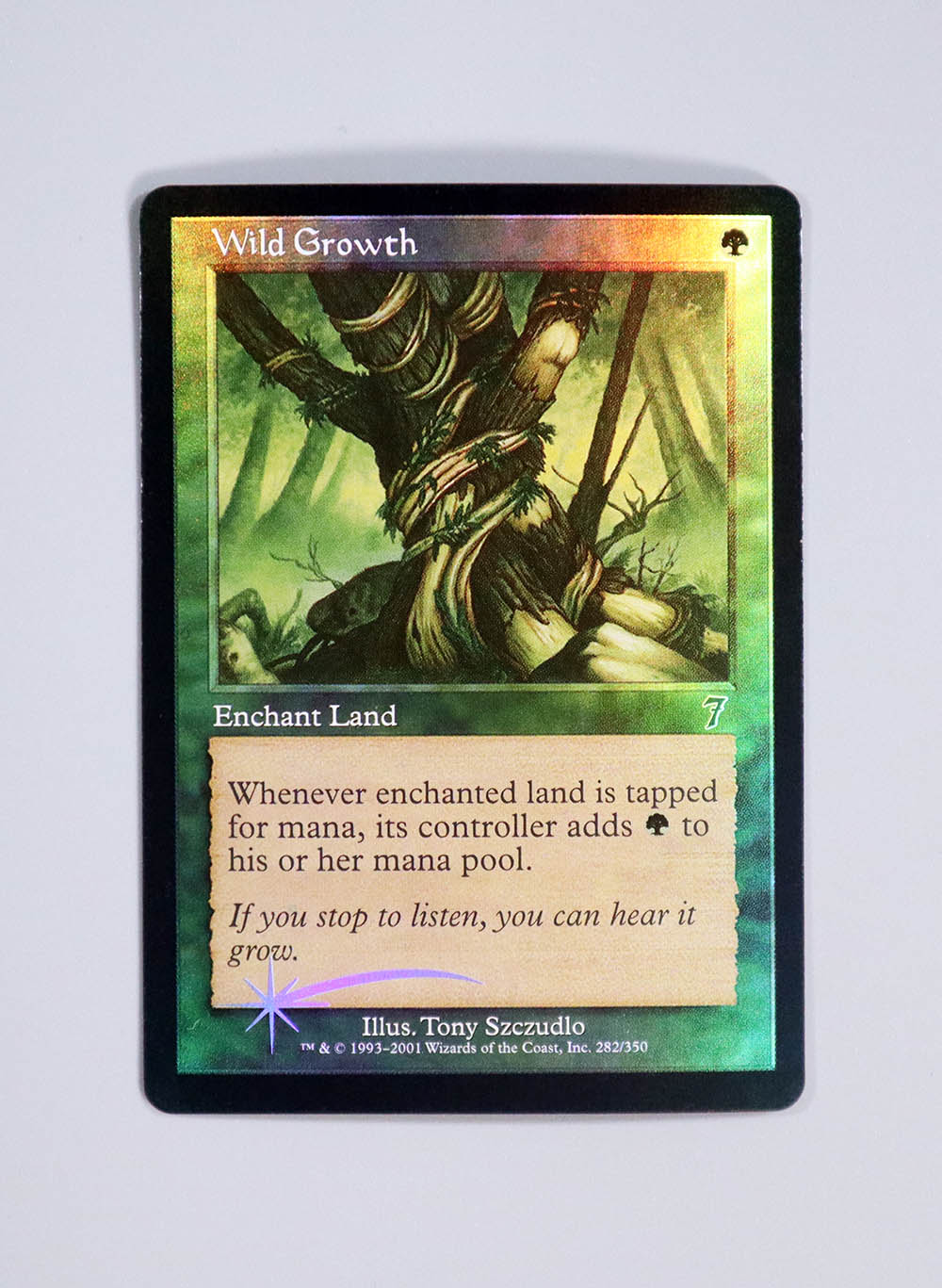 Wild Growth Foil from Seventh Edition (7ED) MTG Proxy - magic-cardplus
