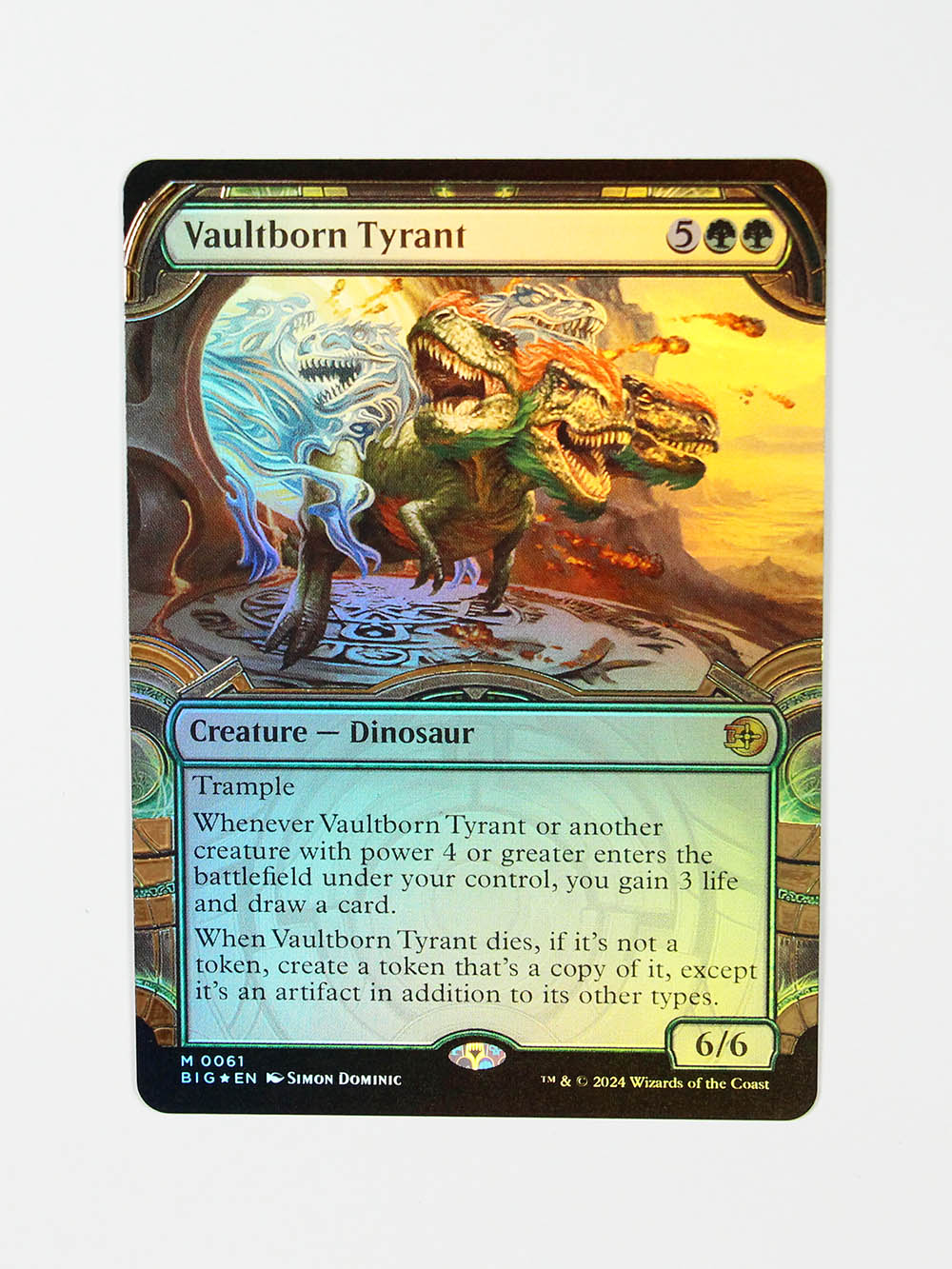 Vaultborn Tyrant #61 (Raised Foil) from The Big Score (BIG) MTG