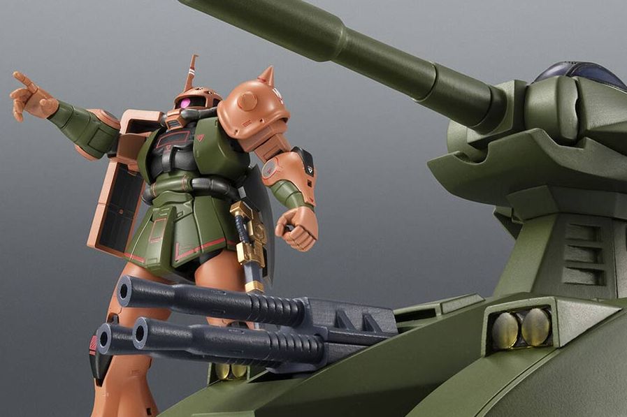 ガンダム』ガルマ専用ザクIIがROBOT魂に！ ドップ＆マゼラ・アタックも