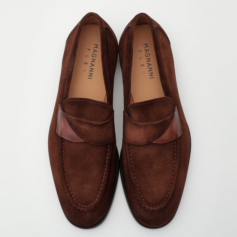 FLEX スエードローファー ブラウン | 25922 BR/S – MAGNANNI