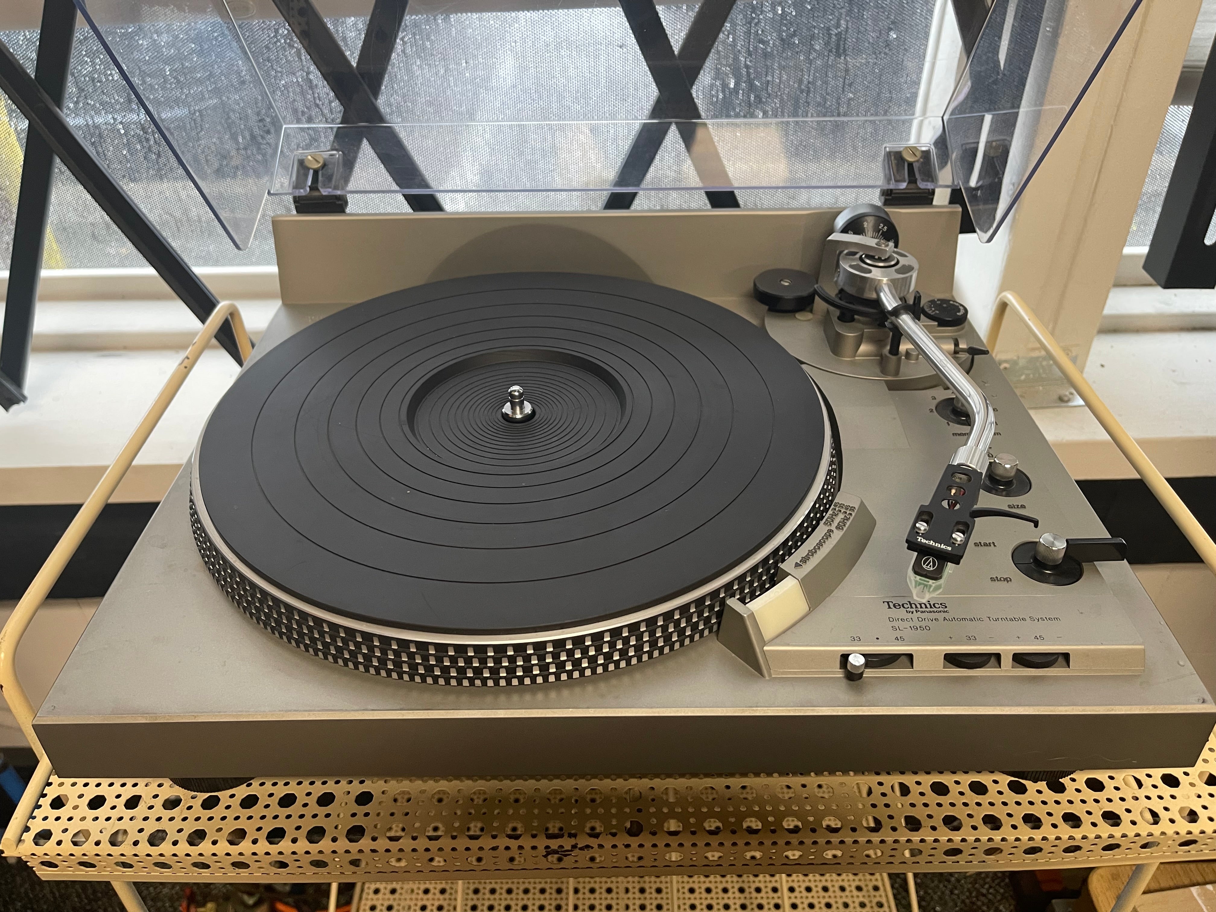 Technics SL-1950 Direct Drive Turntable With 45 Adapter