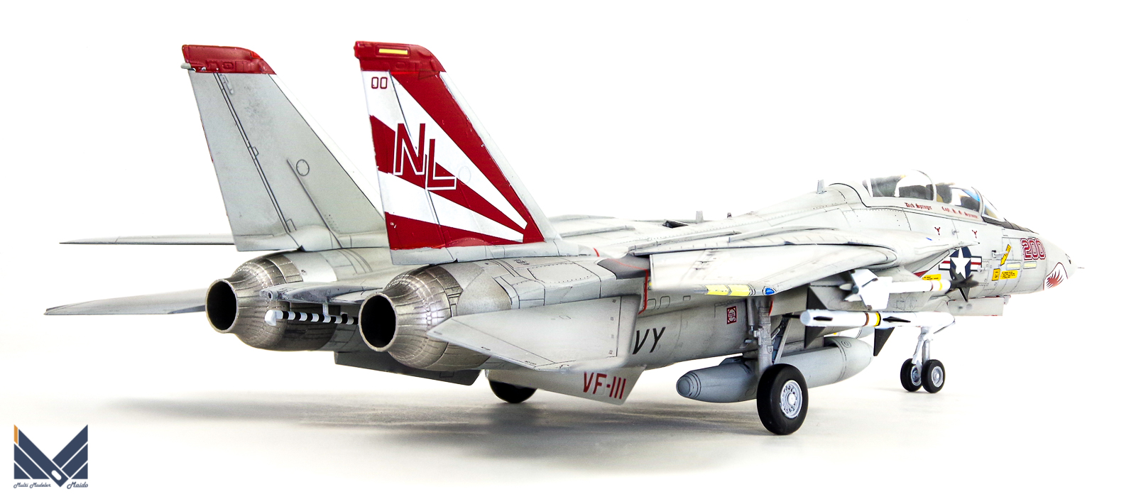 アカデミー 1/72 F-14A トムキャット VF-111 サンダウナーズ1980 完成