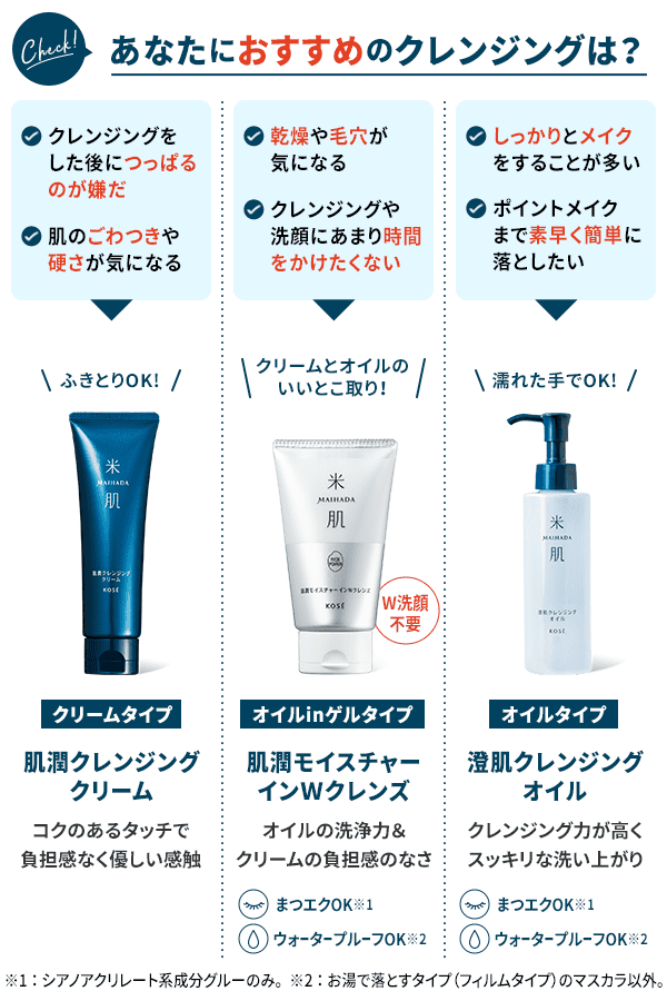 数量限定！5,500円（税込）以上ご購入で『米肌 クレンジング3種使い