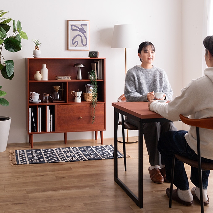 引き出し付き本棚 Lykke【ルゲ】W100 - ソファ・ベッド通販 nuqmo