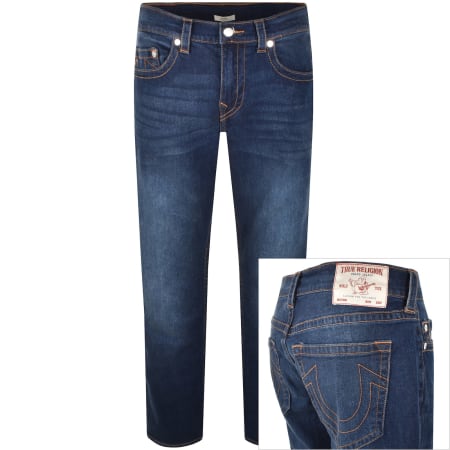 True Religion Ricky Flap Jeans Dark Wash Blue | Mainline Menswear ca