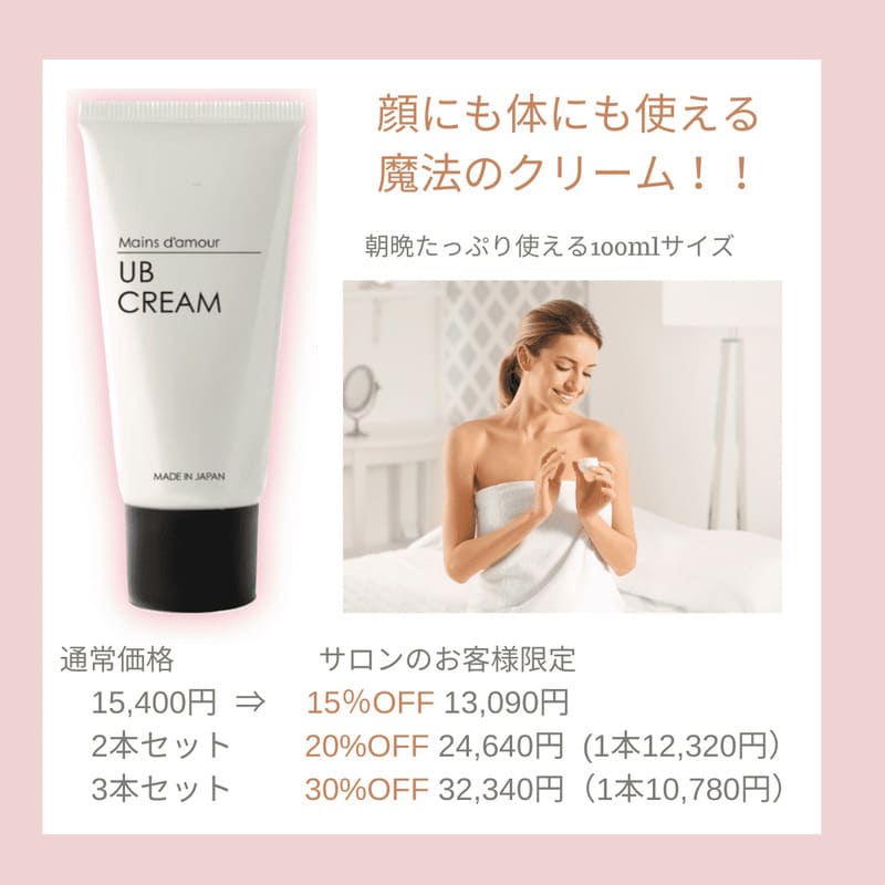 UBクリームの使い心地や使い方｜マン・ダムール
