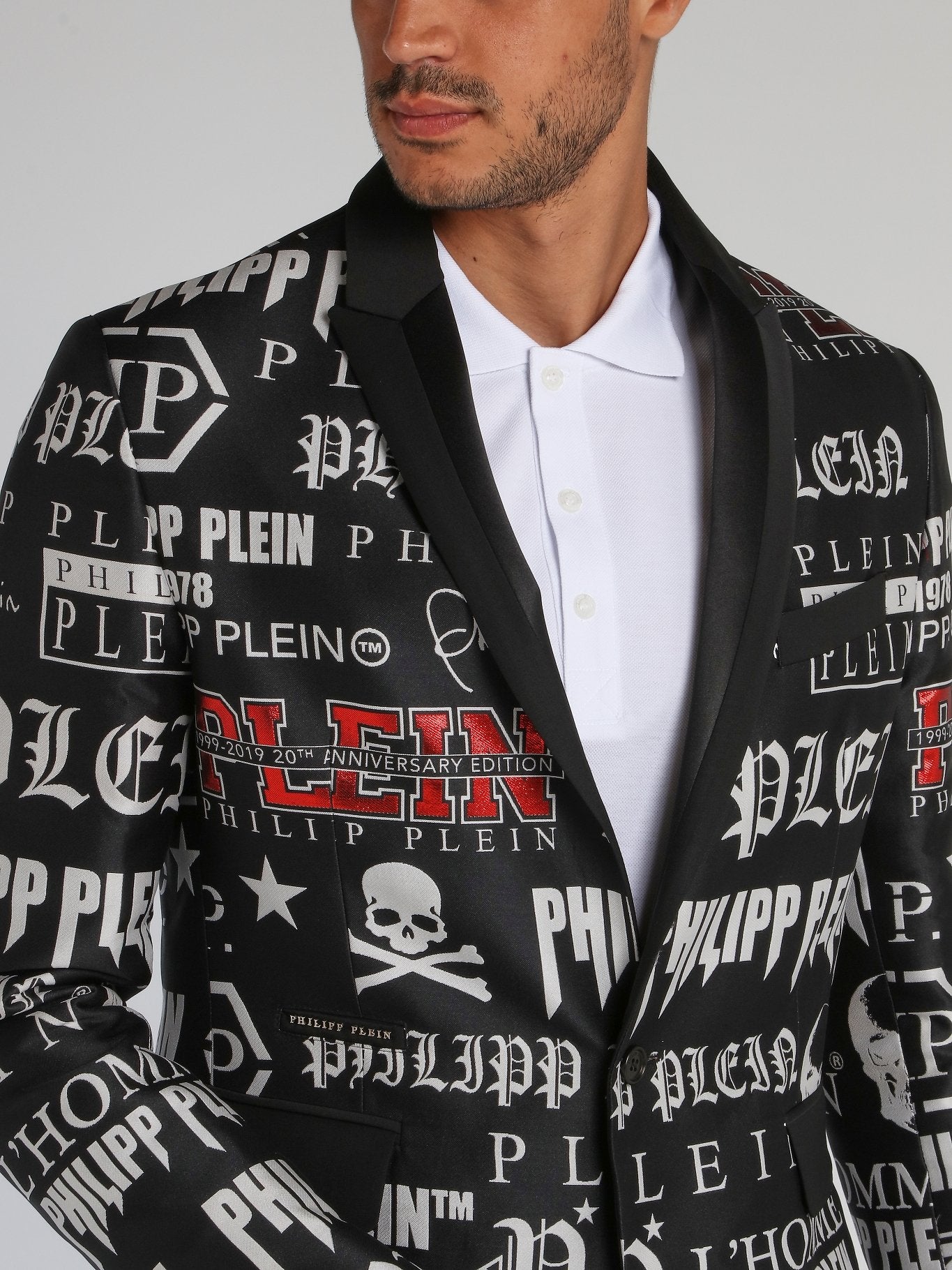 Black Monogram Print Statement Suit – Maison-B-More Global Store