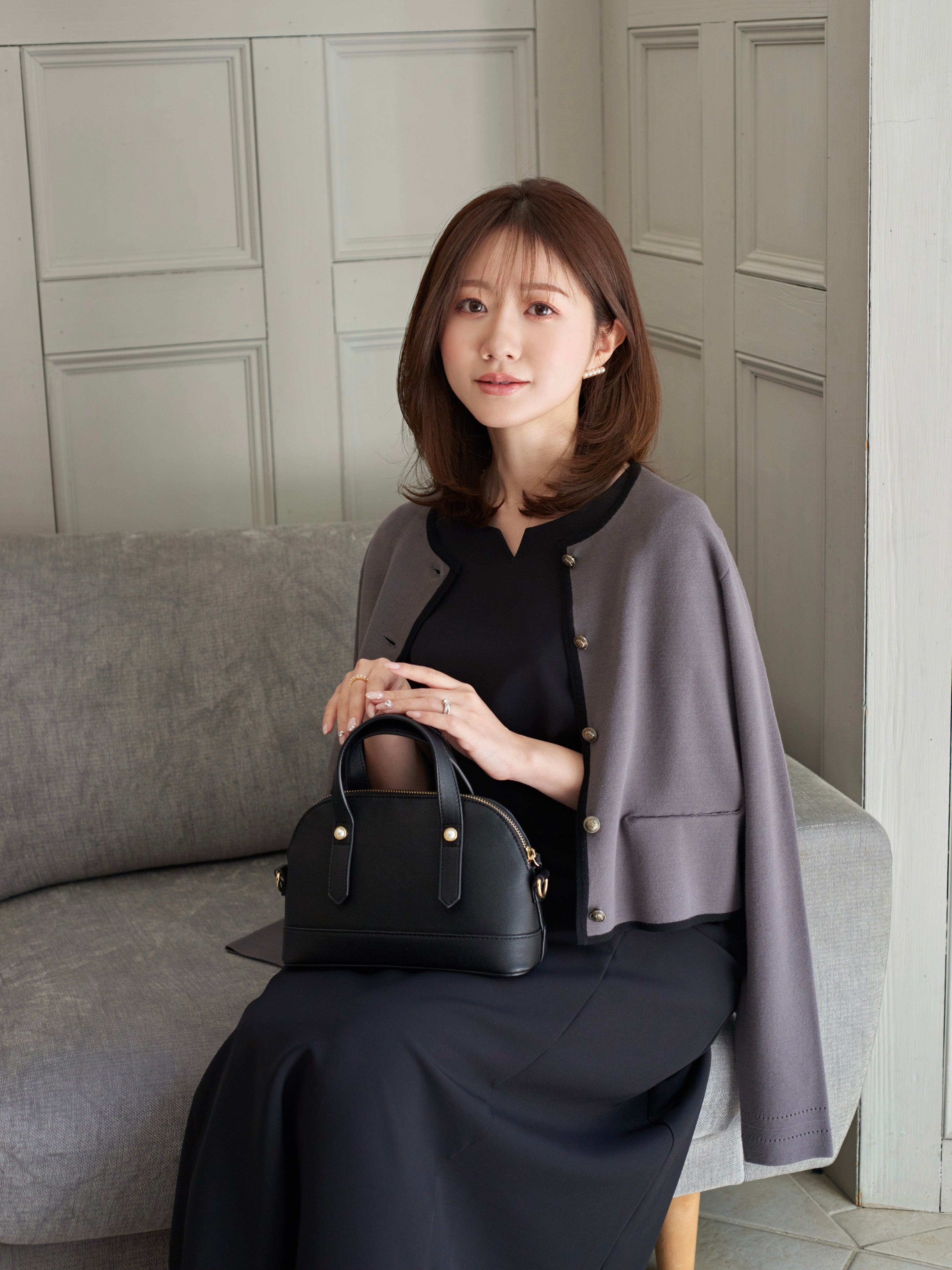 4/26在庫発売】2WAYエコレザーミニボストンバッグ【リサイクル素材