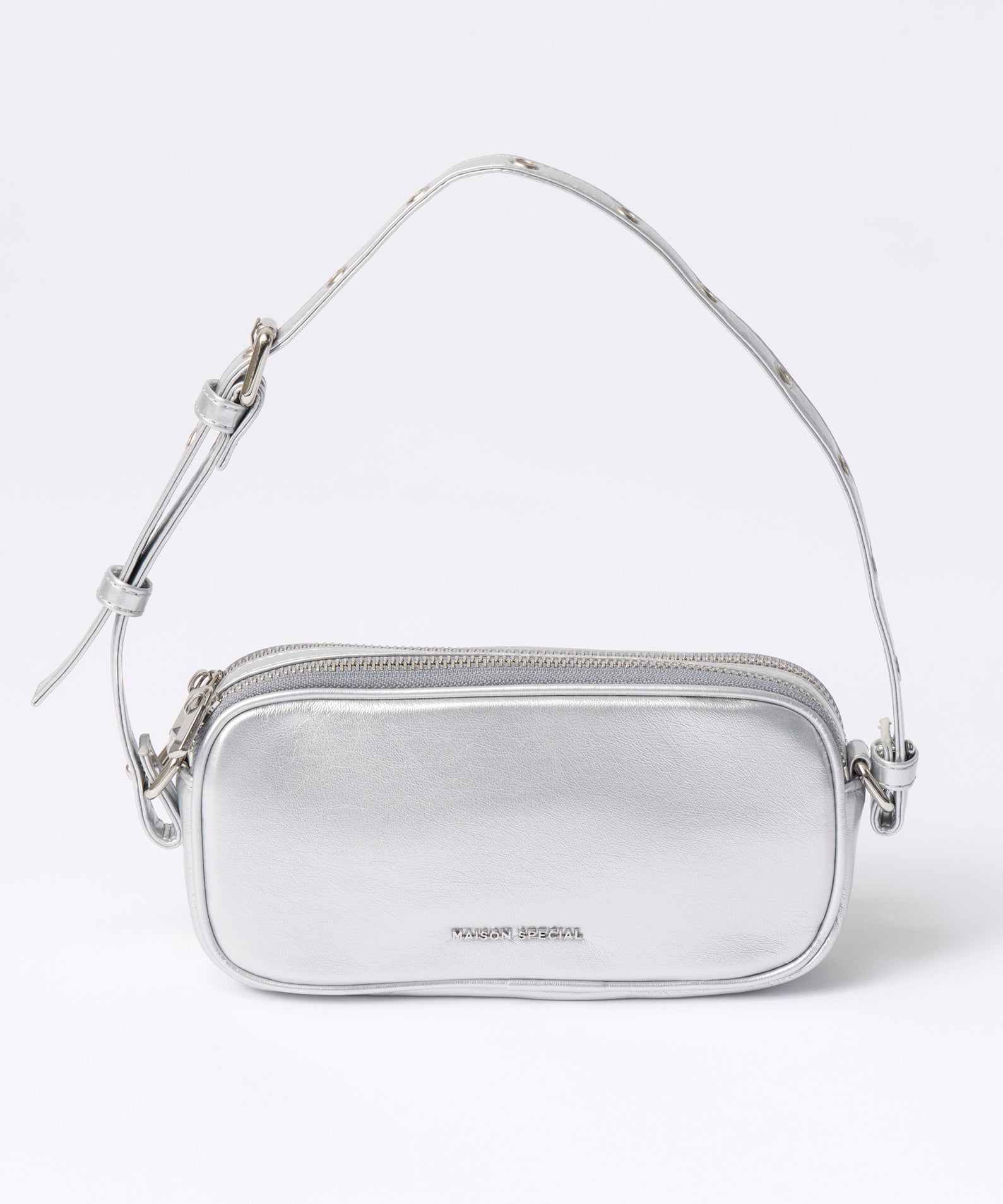 SALE】Double Zipper Shoulder Bag