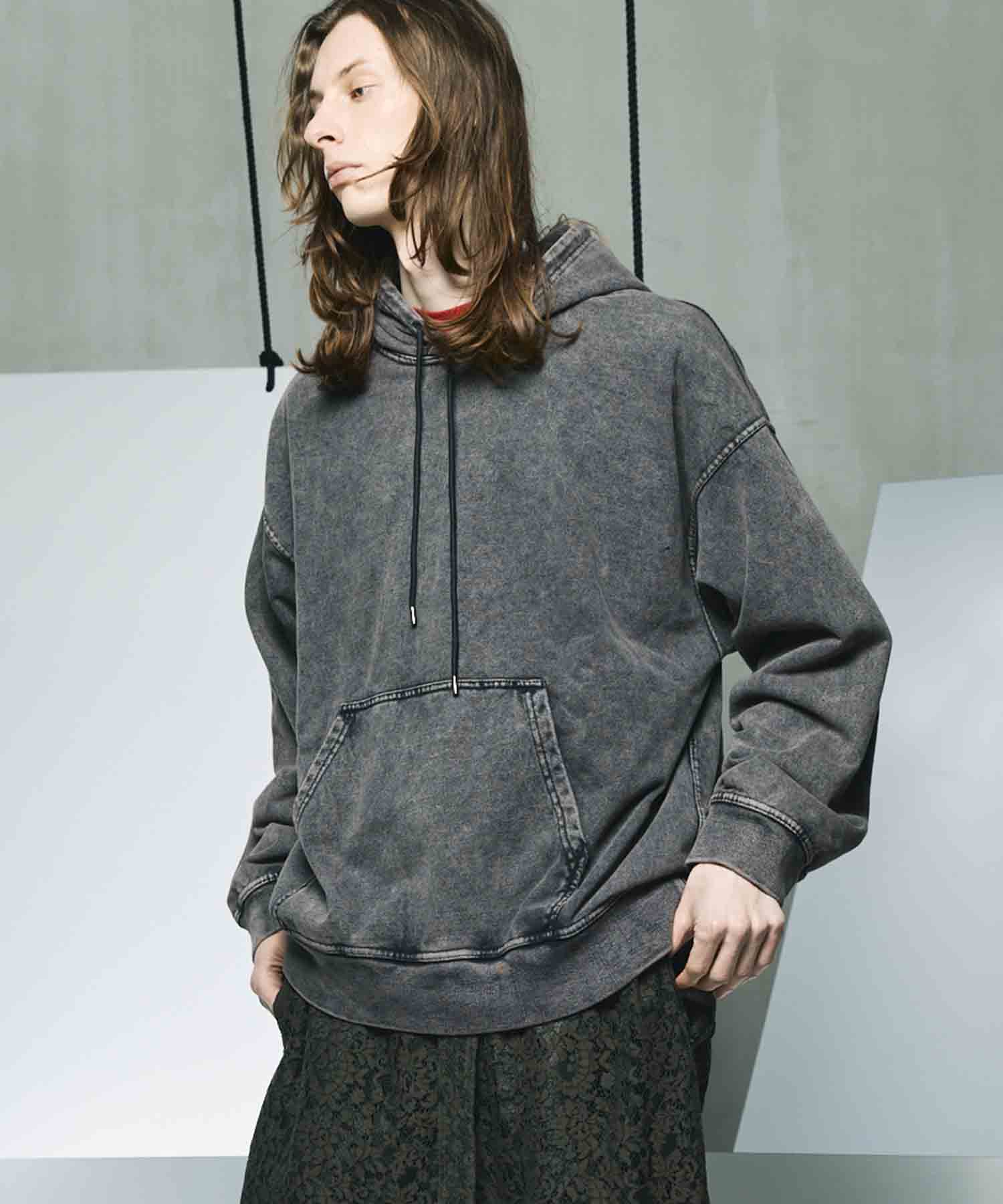 Chemical Over-Dye Heavy-Weight Sweat Prime-Over Pullover Hoodie