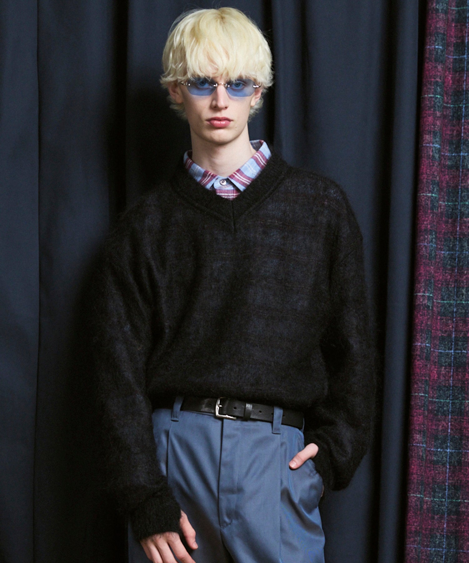 KID MOHAIR V-Neck Knit