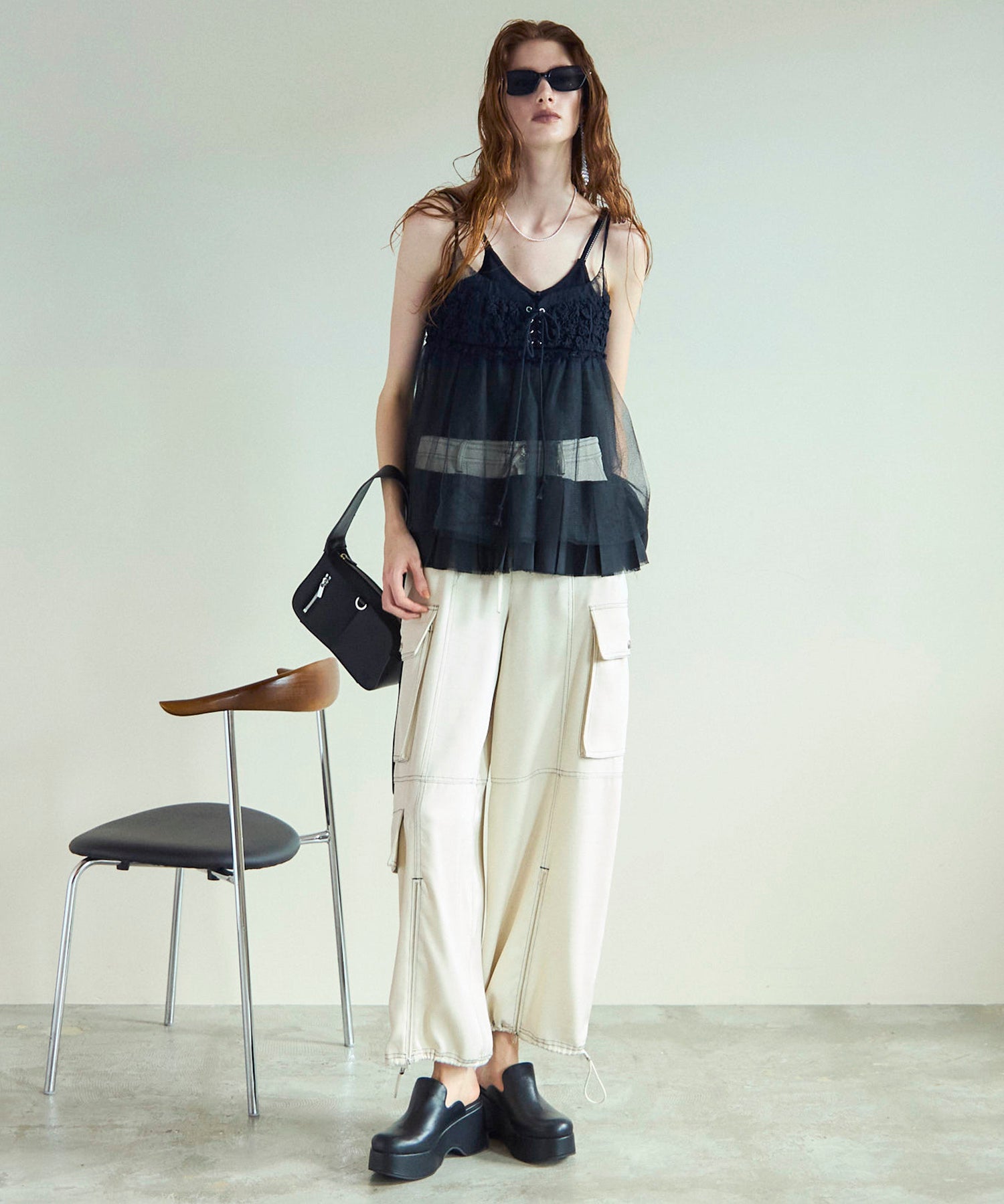 See-through Tulle Tunic