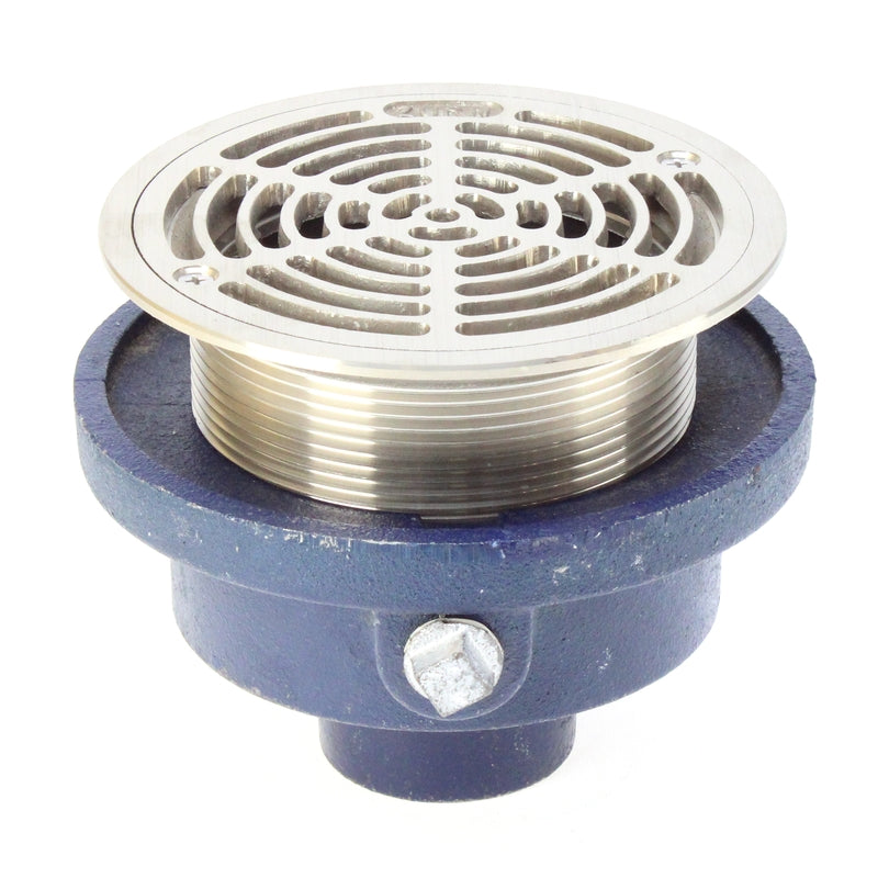Zurn ZXN211-A - Floor Drain w/ Heavy-Duty Round Nickel Bronze Strainer