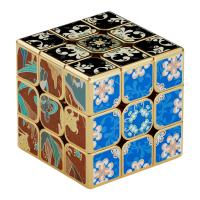 Z Cube Golden Mogao-Caves 3x3 Magnetic Cube Sticke → MasterCubeStore