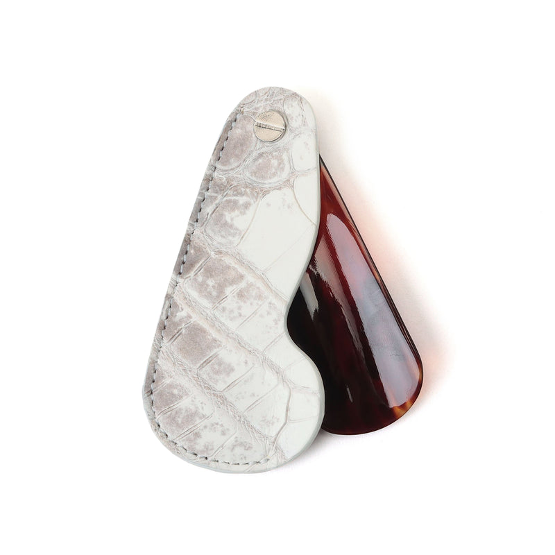 THE SOLE（ザソール）クロコダイルケース鼈甲シューホーン【MASTERPLAN