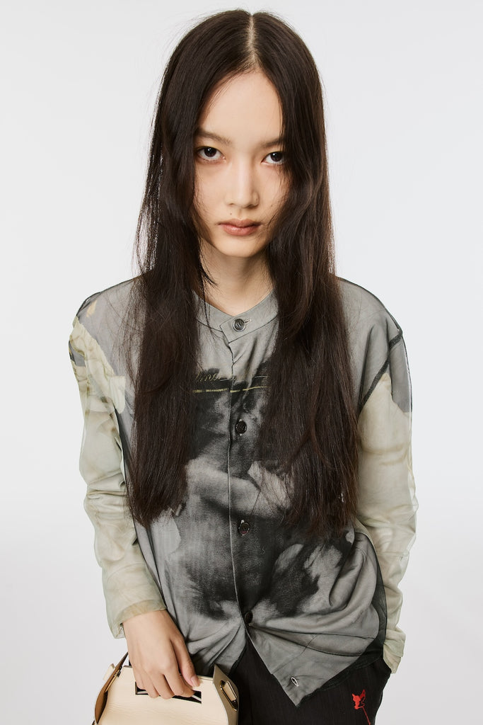 Blurred Angel Cardigan - White - MASU– MASU Official Online Store