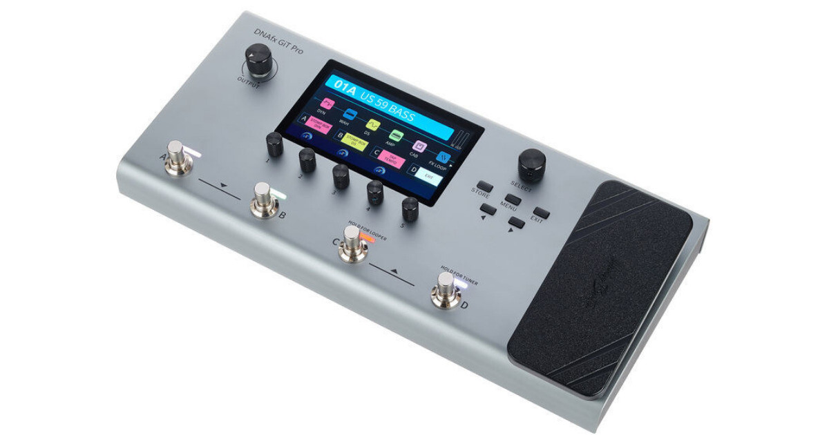 Harley Benton DNAfx GiT Pro エクスプレッションペダル付きの