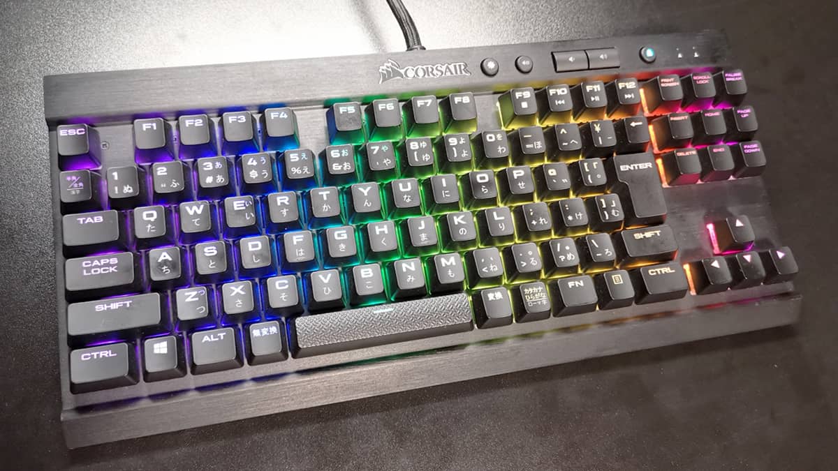 コルセアK65 RAPIDFIRE レビュー】ゲームで勝つなら銀軸。多機能