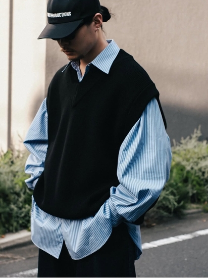 COOTIE 「Rib Stitch Tilden Knit Vest」 チルデンニットベスト