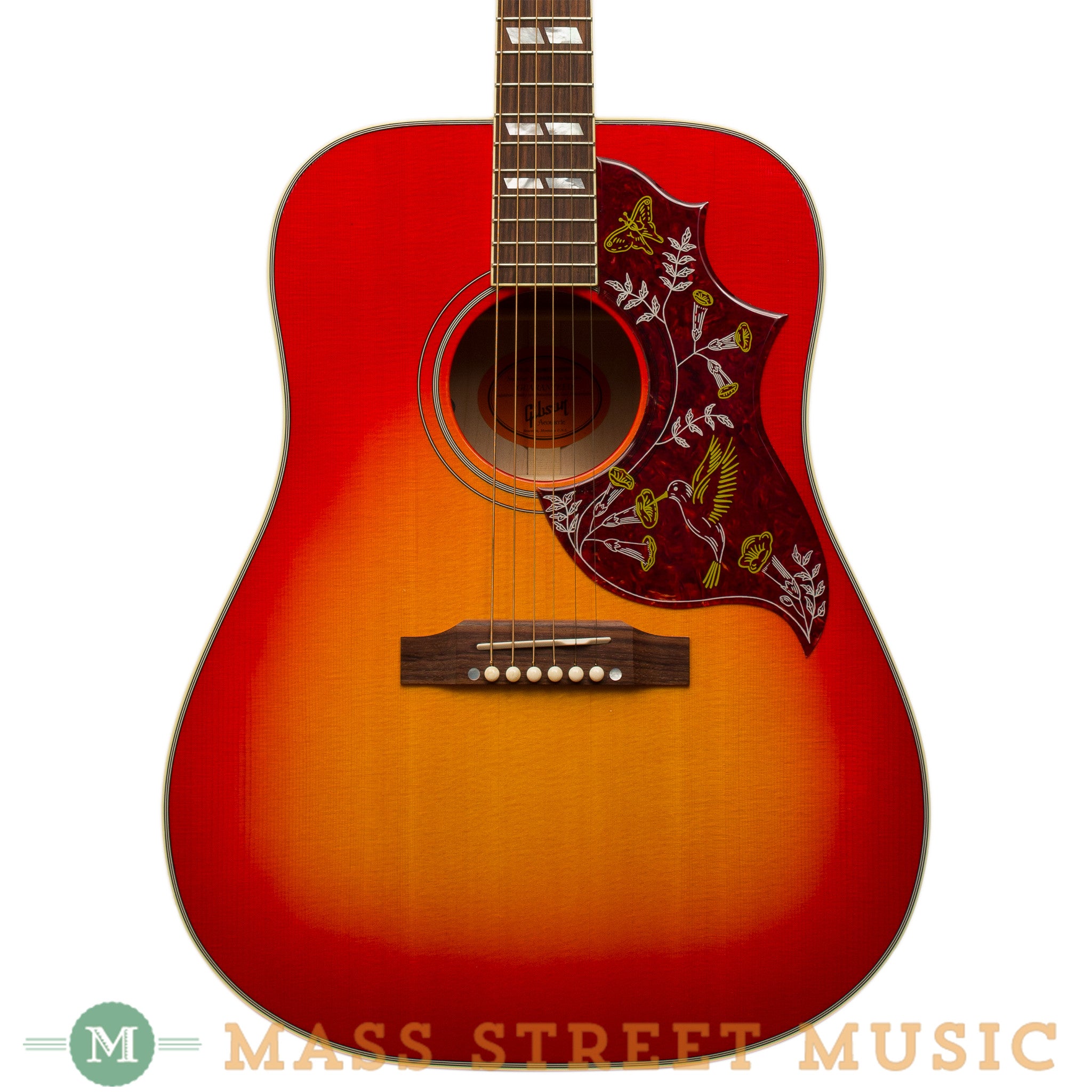 Gibson - 2014 Hummingbird Quilted Maple Cherry Sunburst Used