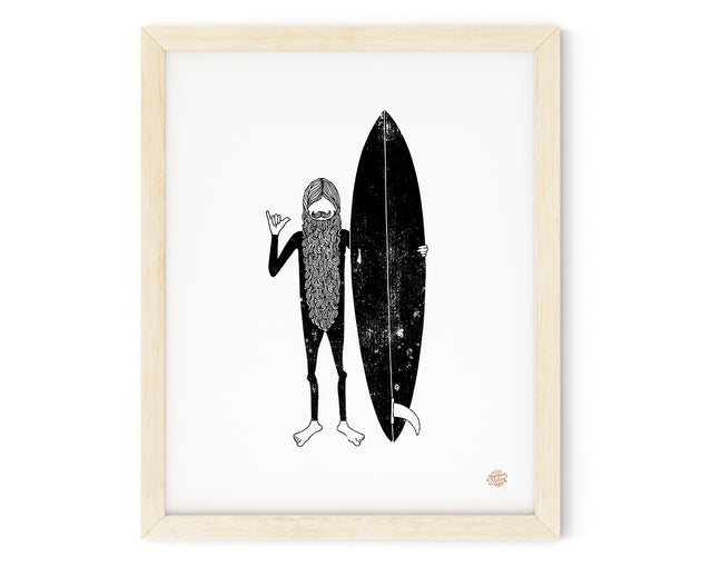 Aces Surfing Art Print | Matthew Allen Art
