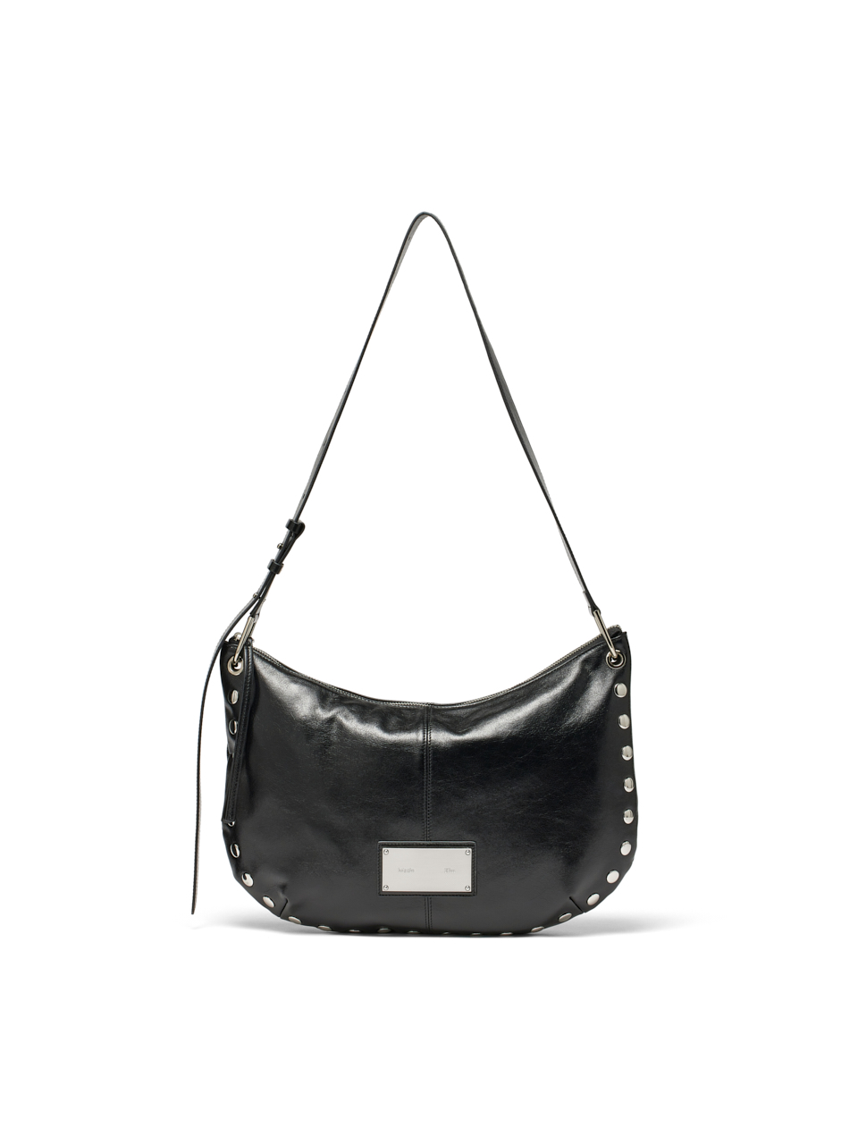 STUD LEATHER HOBO BAG IN BLACK – Matin Kim