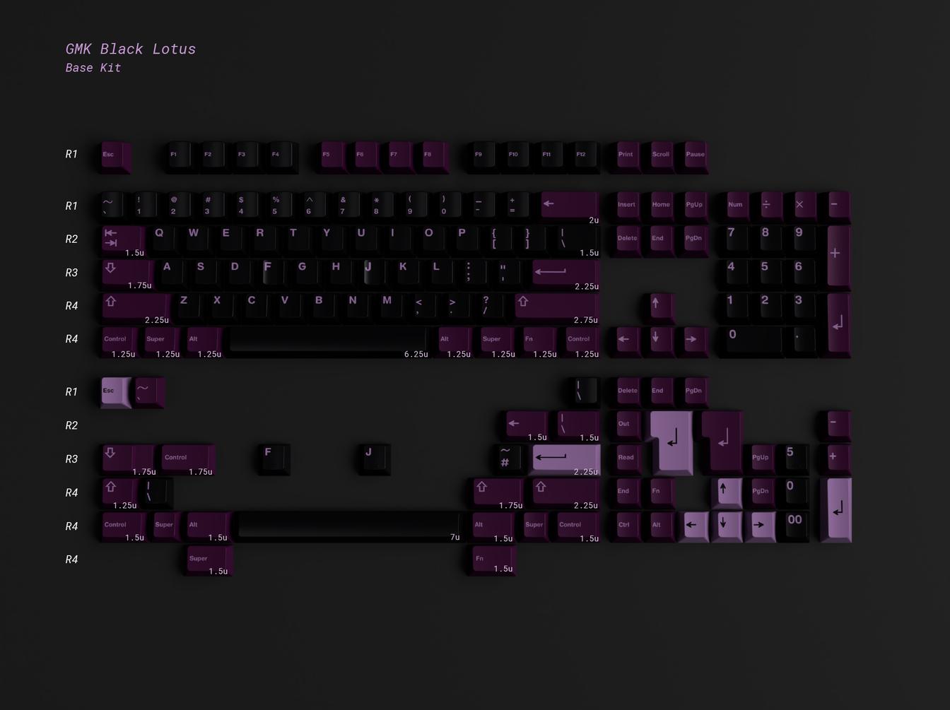 Black Lotus 黑莲花- Keycaps Info From Matrix