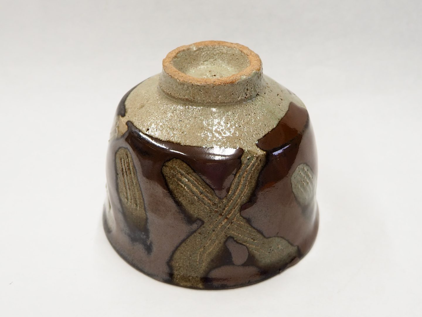 濱田庄司／鐡釉倭絵茶碗｜美術品の販売｜株式会社 松沢美術