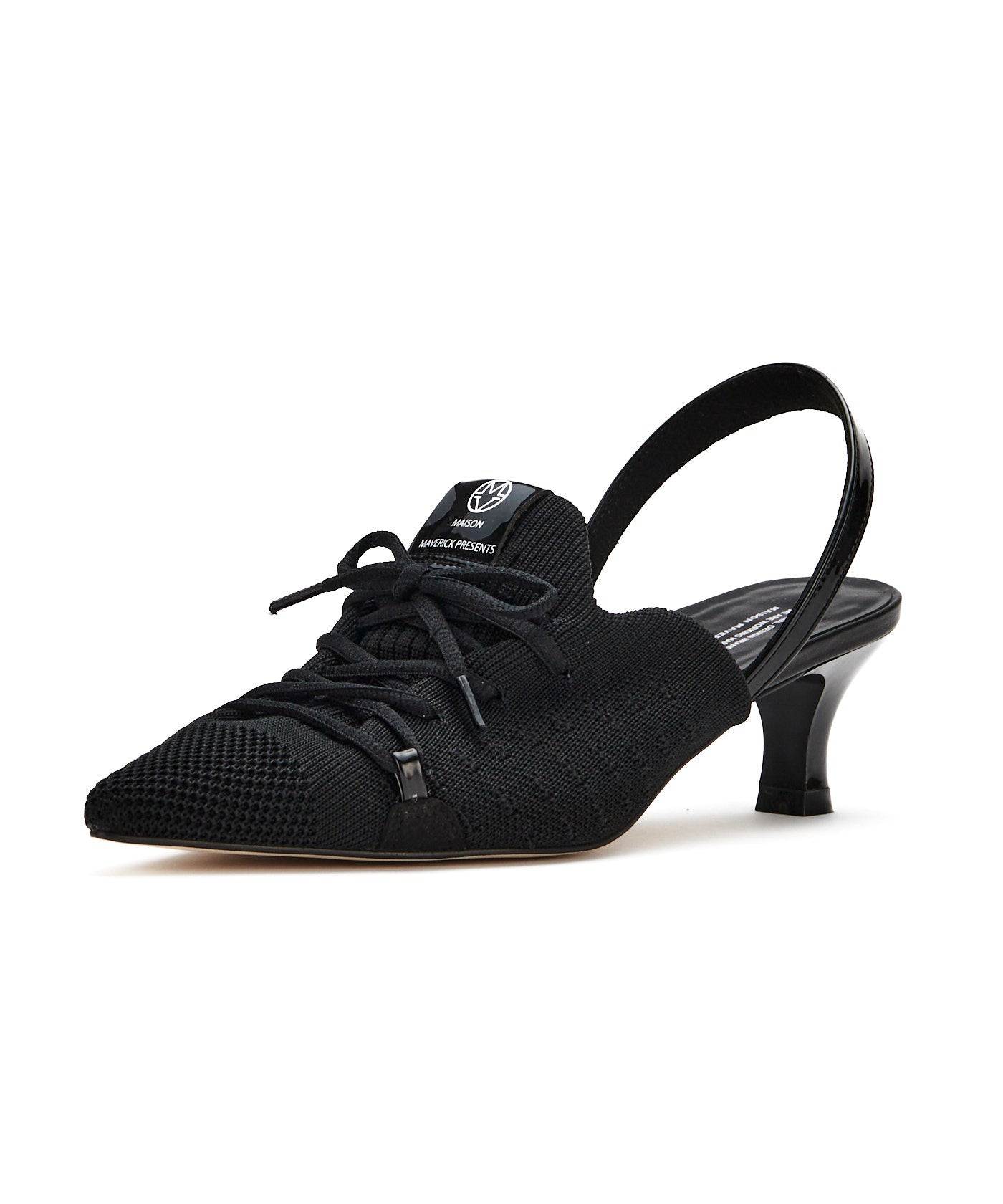 Knit Lace-Up Sneaker Heels – MAISON MAVERICK PRESENTS