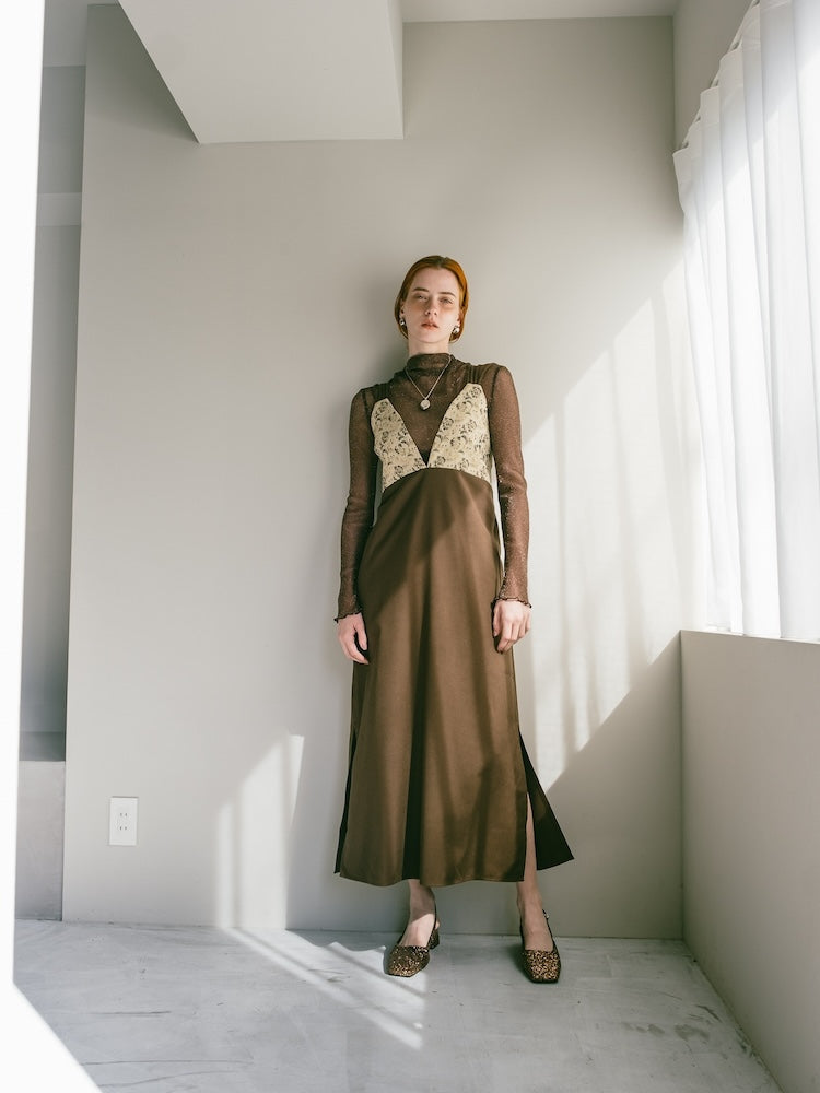 Back Cross Jacquard Cami Dress｜バッククロスキャミソールドレス – MARTE