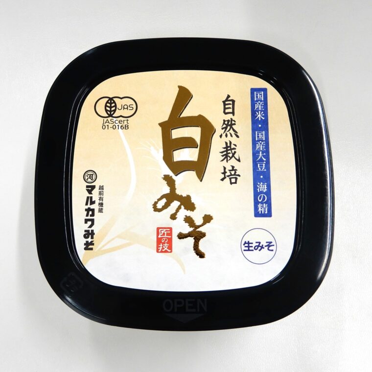 お知らせ】白みそのパッケージ変更について | 越前有機味噌蔵 マルカワみそ