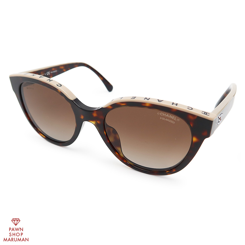シャネル アジアフィット べっ甲柄偏光サングラス CH5414A C1682/S9 54