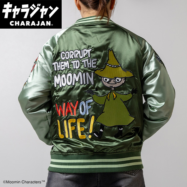 キャラジャン】MOOMIN ムーミン スカジャン/スナフキン スカジャン(L