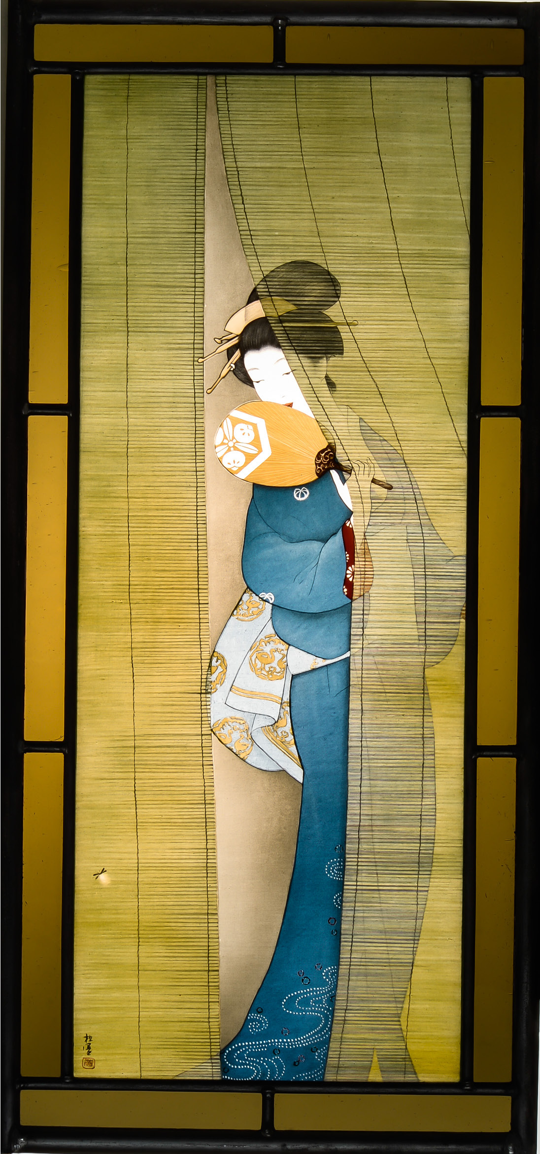 美人画 上村松園 新蛍 | Stained Glass Works