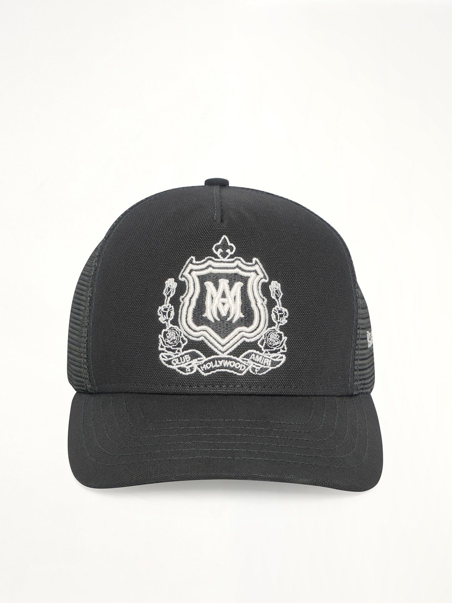 AMIRI - MA Crest Trucker Hat in Black | MARAIS