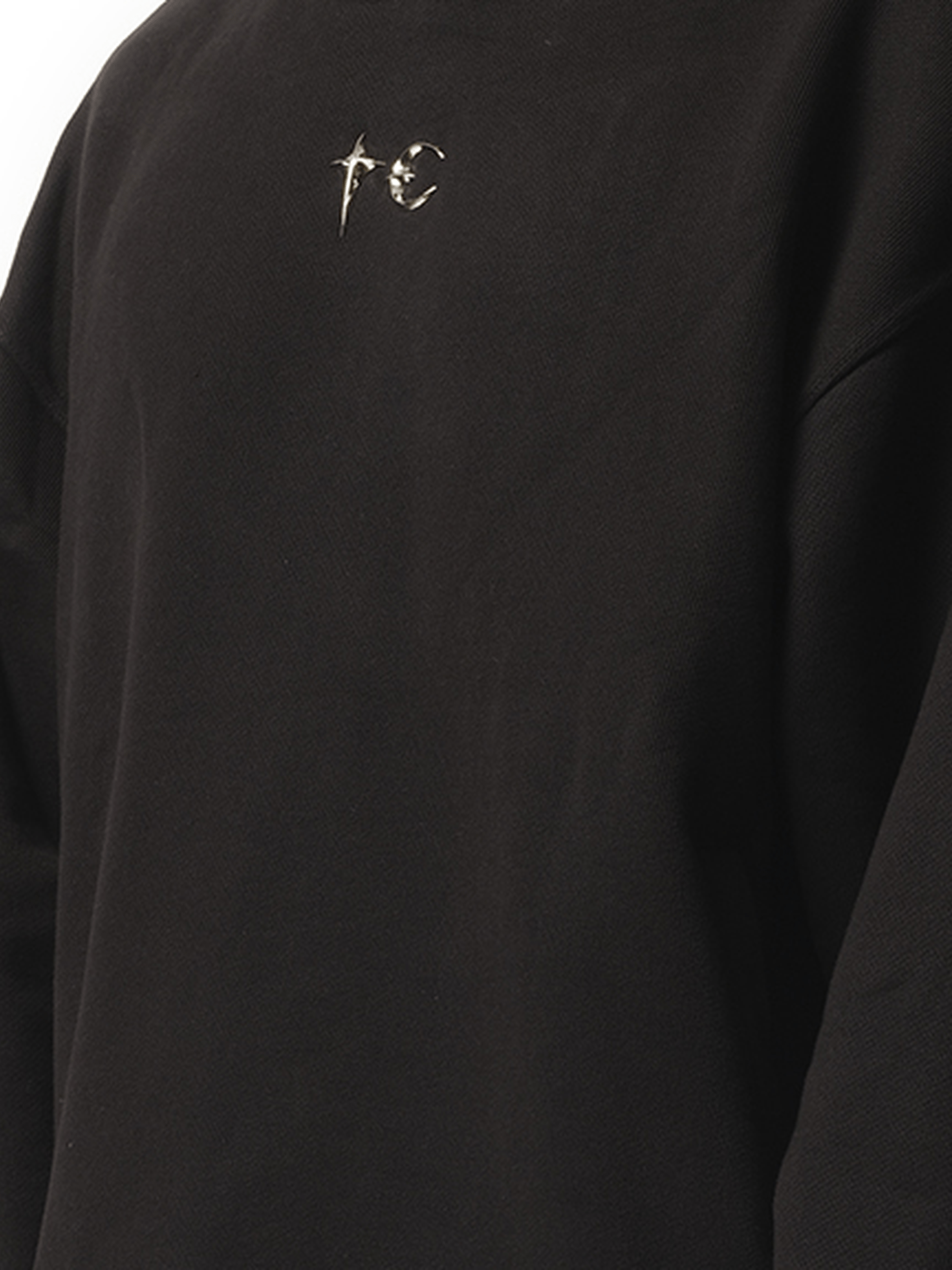 THUG CLUB Color Emblem Hoodie in Black | MARAIS