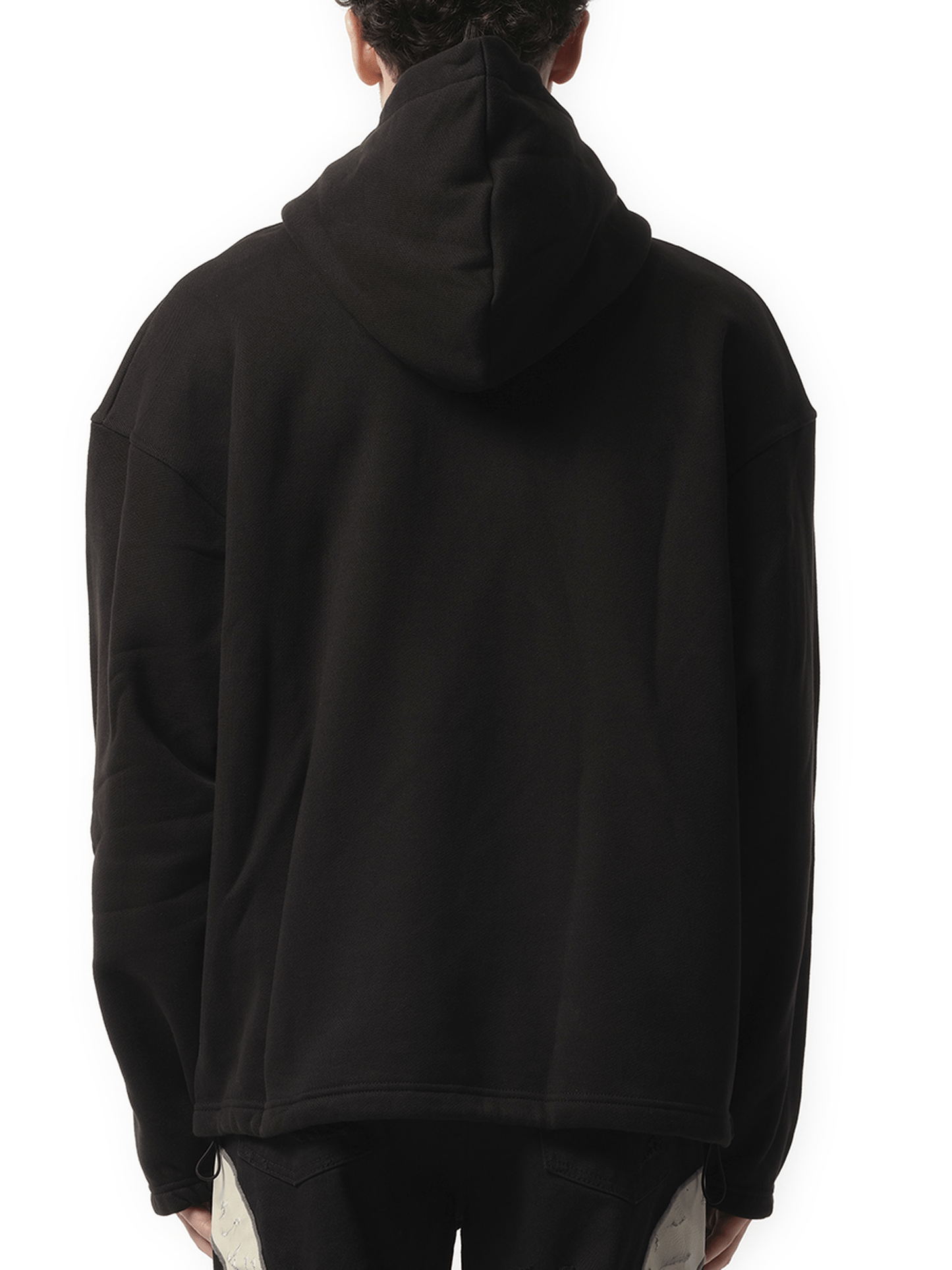 THUG CLUB Color Emblem Hoodie in Black | MARAIS