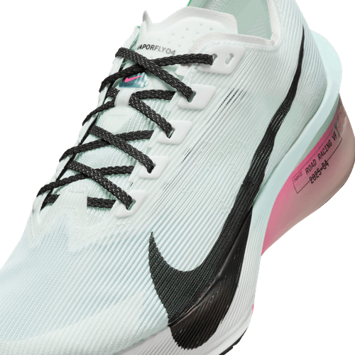 Zoomx Vaporfly Next% 4, Dame, White/Black-Hyper Pink-Mint Foam