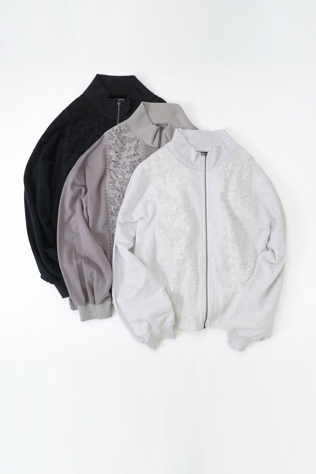 レースパンダ裏毛 Zipブルゾン | marble SUD(マーブルシュッド)公式通販