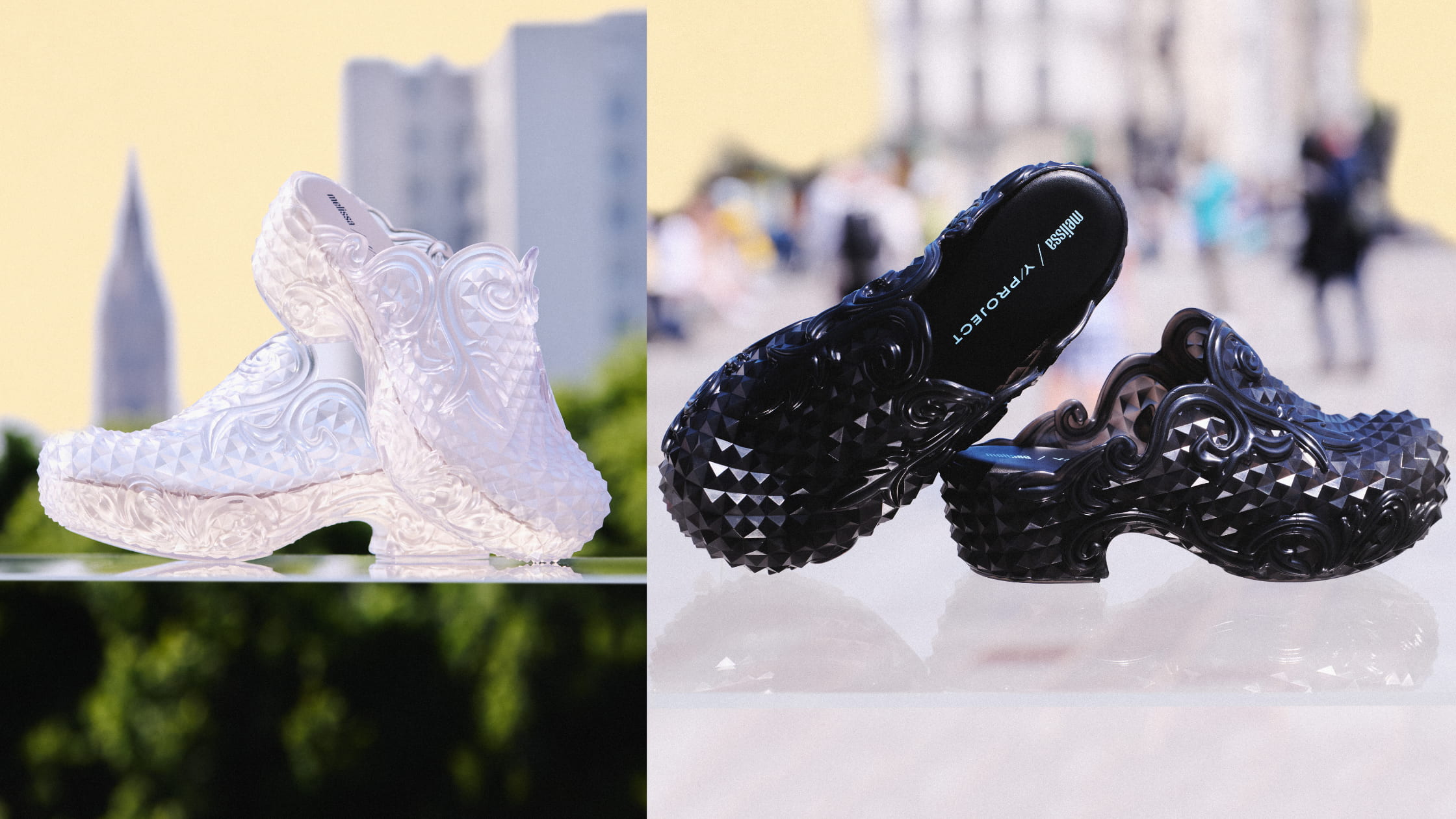 Melissa apresenta uma nova colaboração com Y/PROJECT - Marcas Mais