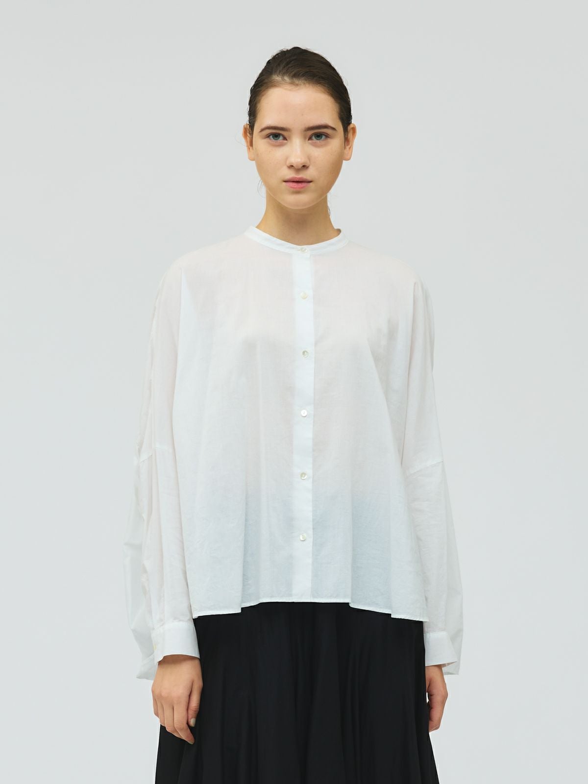 mizuiro ind バックギャザーワイドシャツ｜ MARcourt ONLINE STORE