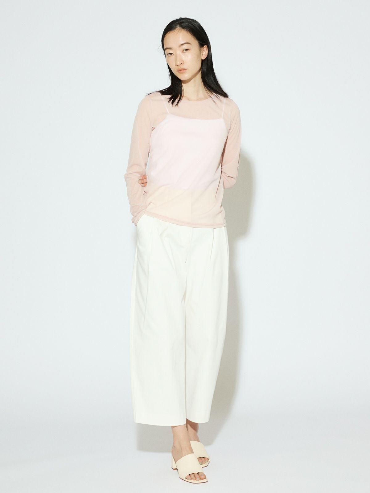 MIDIUMISOLID for Ladies クロップドワイドパンツ[A]｜ MARcourt