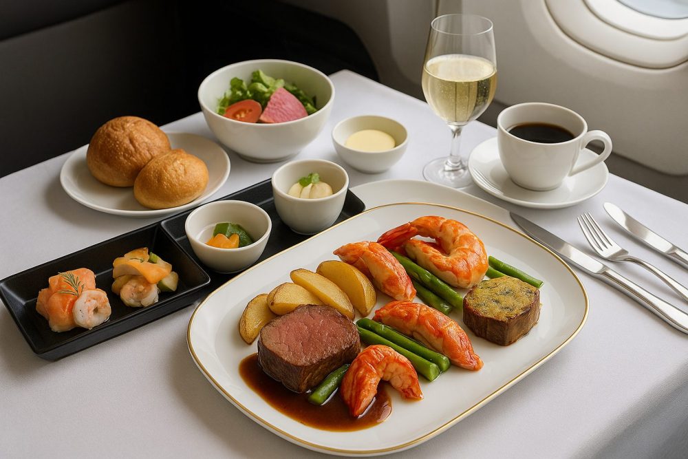 ファーストクラスの機内食はここまで凄い！JAL・ANAの機内食の魅力を