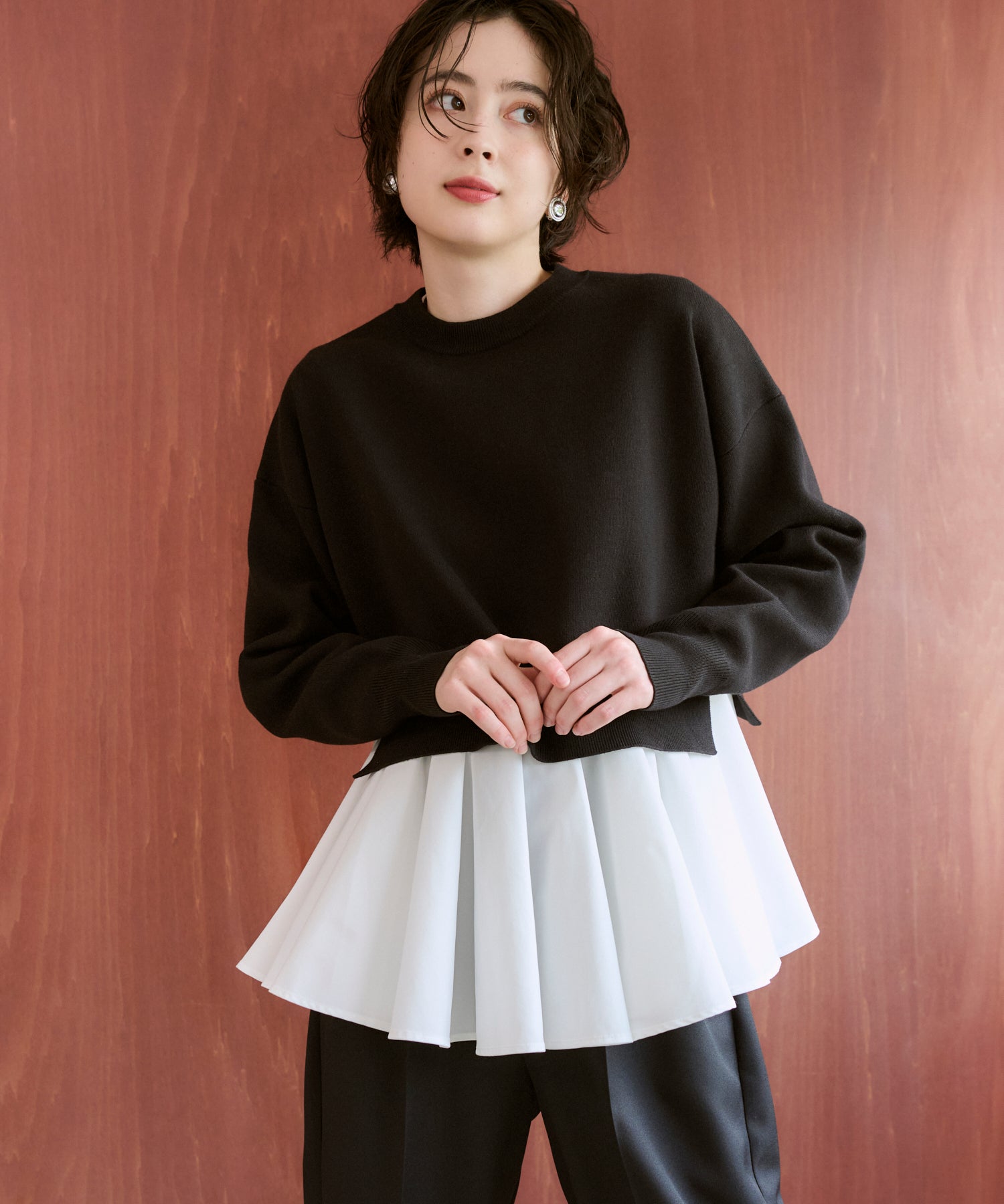 Water-Repellent】Basic Peplum Blouse – maré（マレ）オンラインストア