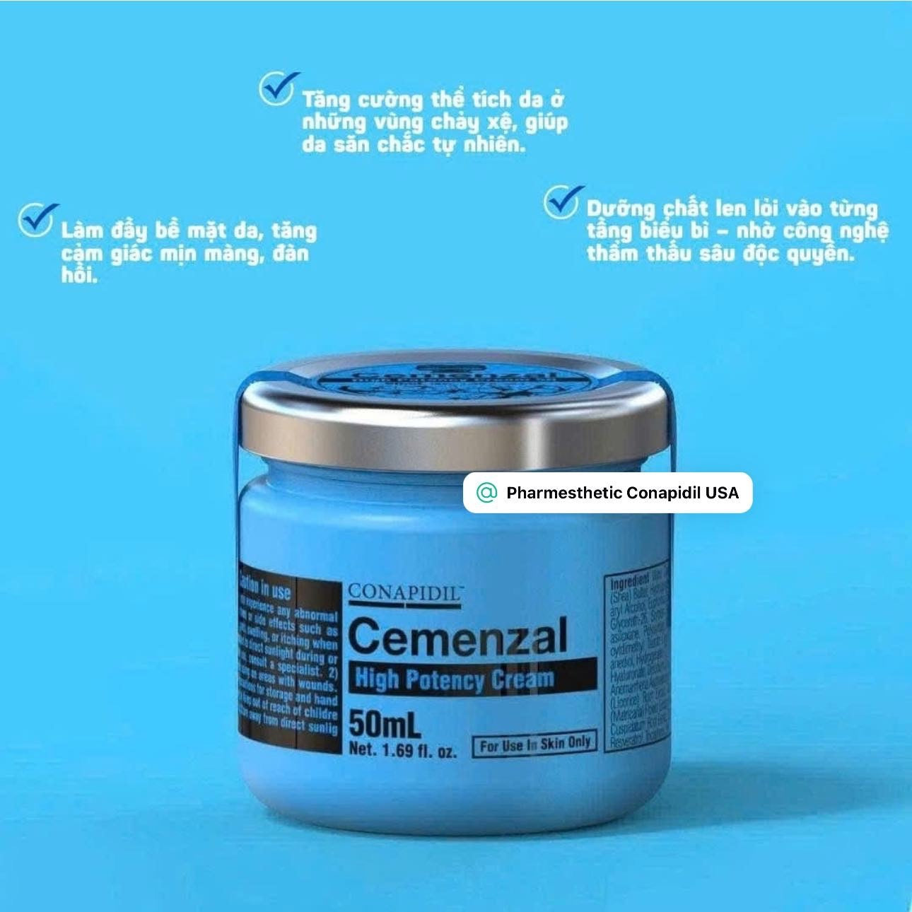 Pharmesthetics Cemenzal High Potency Cream-50mL Upgraded – Maria