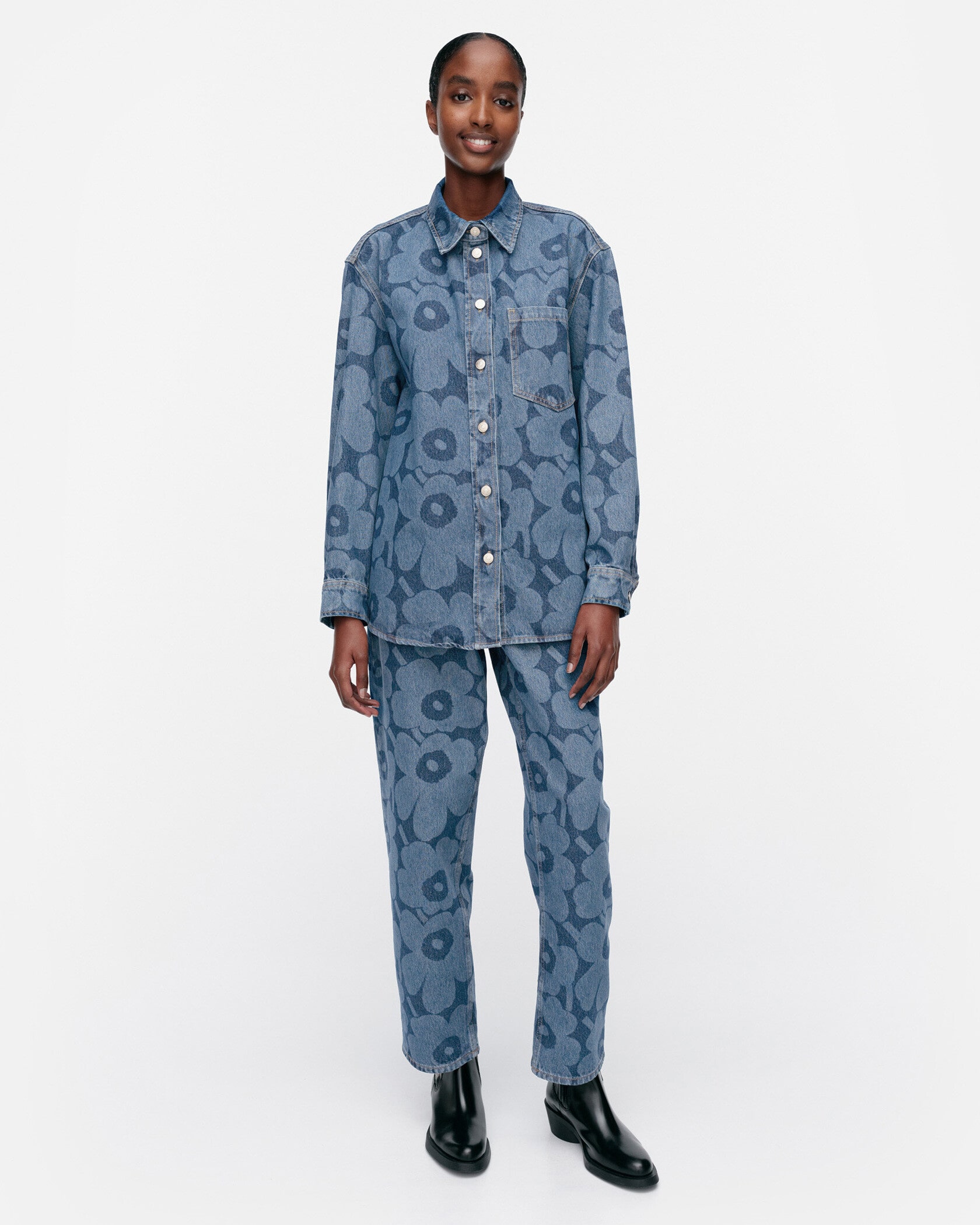 Maridenim Vaihe Unikko シャツ | Maija Isola | Marimekko