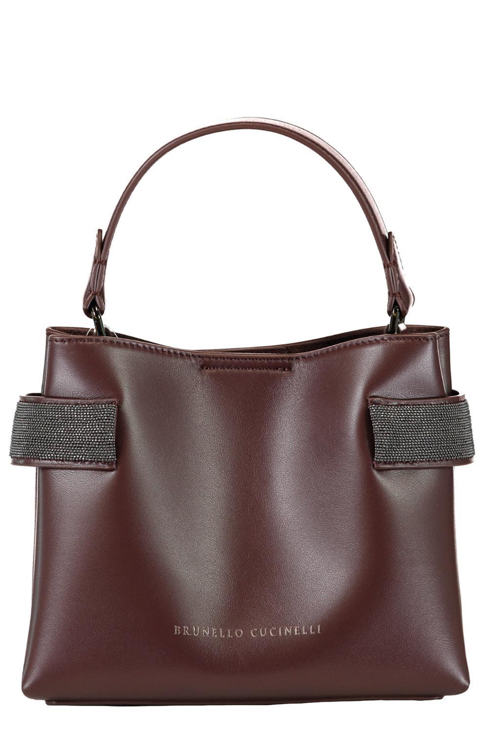 Mini Top Handle Tote Bag - Burgundy | BRUNELLO CUCINELLI – Marissa