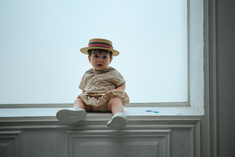 paddle rompers pindot | ギフト・スタイ・出産祝いのMARLMARL（マール