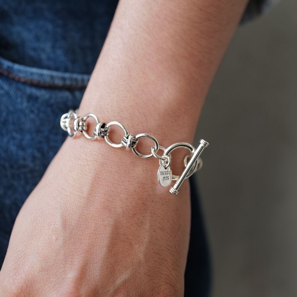 XOLO JEWELRY Horn Link Bracelet 12mm-17cm – MAROON WEBSTORE